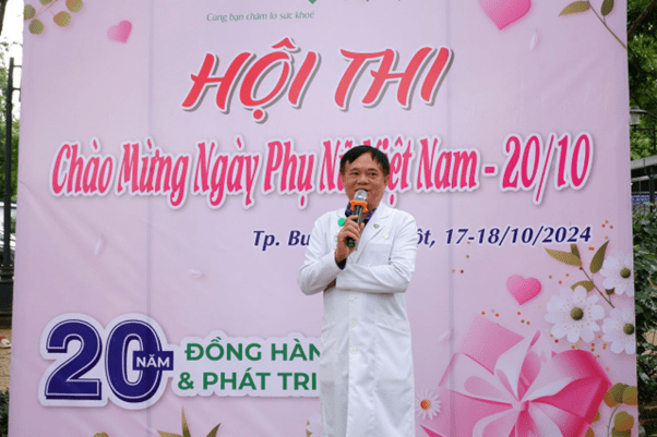 ThS BS Phạm Phú Cường phát biểu khai mạc hội thi