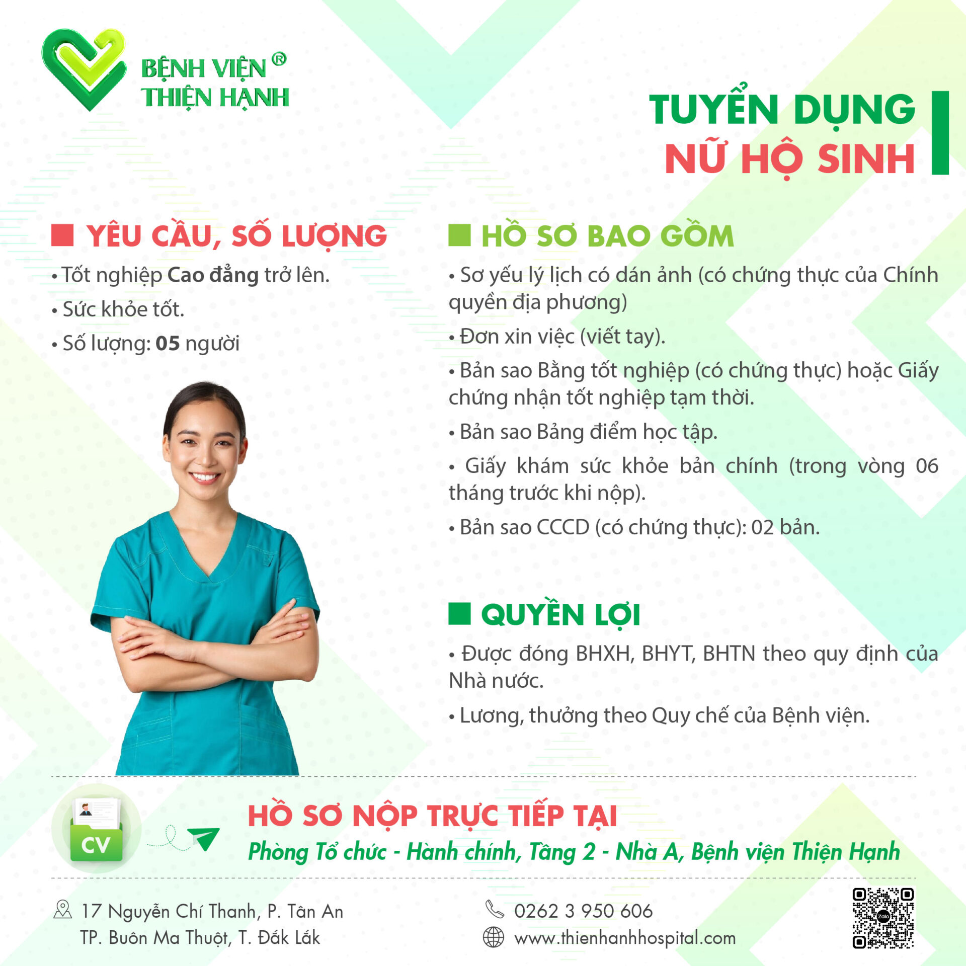 tuyển dụng nữ hộ sinh
