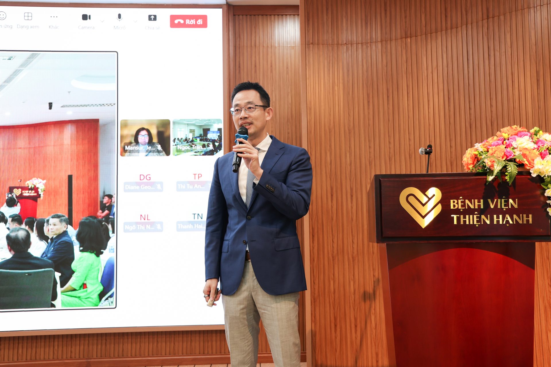 Đại diện Công ty Becton Dickinson (BD) phát biểu tại sự kiện