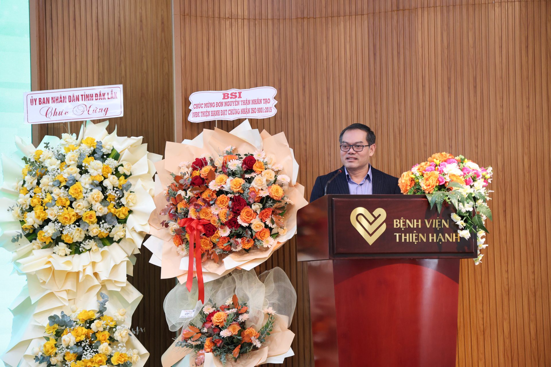 TS.BS Nguyễn Hữu Vũ Quang – Phó Giám đốc Sở Y tế tỉnh Đắk Lắk phát biểu tại sự kiện